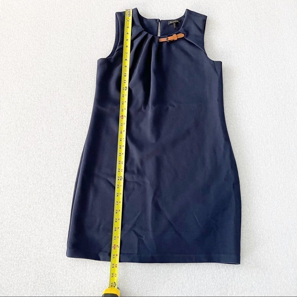 Navy Blue Massimo Dutti sleeveless Shift Dress - Picture 9 of 9